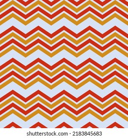 Patrón de zigzag naranja, rojo y blanco sin foco, también conocido como chevron. Adecuado para papel pintado, textil, envoltura de regalo o fondo.