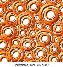 Seamless Orange Ring Pattern