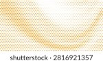 Seamless Orange Six-Pointed Star Pattern Background With Halftone Gradient Texture