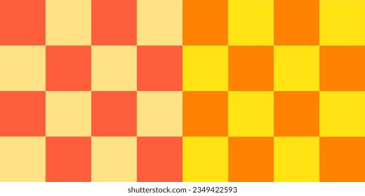 Seamless orange square grid pattern for background.