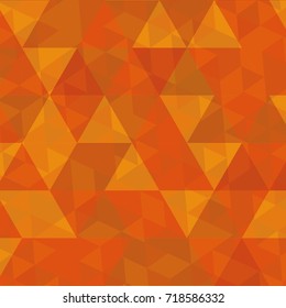 Seamless Orange Triangles Structure Pattern