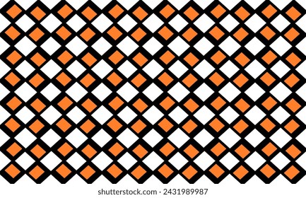 seamless orange yellow and black pattern as diamond pattern repeat seamless style, replete image design as fabric printing, patter rhombus