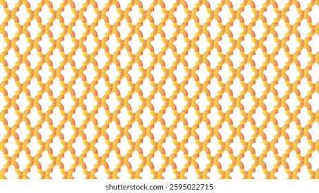 Seamless Orange and Yellow Geometric Tile Pattern With Moroccan Motif. ramadan kareem background.
