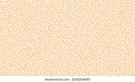 Seamless Organic Abstract Pattern in Orange and White with Curved Lines for Creative Digital Artwork and Design Projects