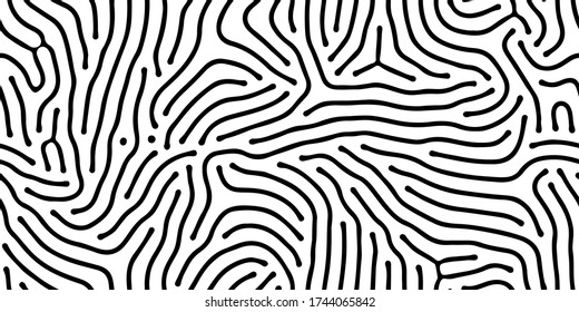Patrón orgánico, biológico, sin foco. Formas abstractas como corales. Bio, diseño contemporáneo, moderno y sin fisuras. Aplicable al diseño textil, como impreso. Fondo de rayas corales. Ilustración del vector