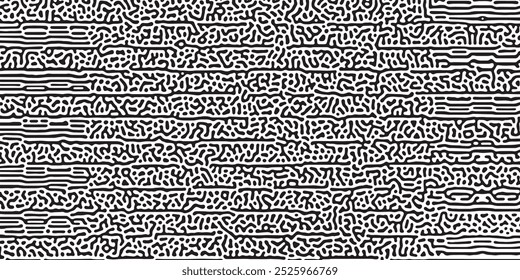 Nahtloser organischer Fluss Der komplizierte Tanz monochromer Turing-Muster und biologischer Dynamik