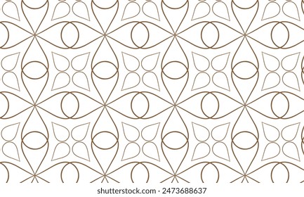 Seamless Organic Nature Plant Vector Pattern