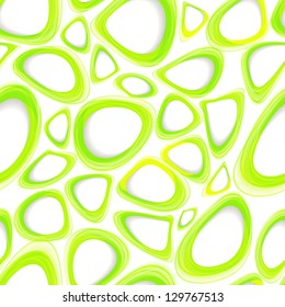 Seamless organic pattern with green cells. Eps10
