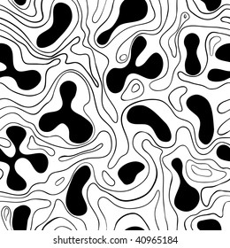 seamless. organic shapes surrounded by lines