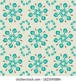 Seamless oriental abstract pattern design