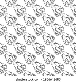 Seamless oriental arabesque pattern. Mosaic tiles boho  ethnic design in vector  Indian or Arabic motifs.