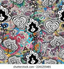 seamless oriental classic golden pattern. vector abstract background with golden repeating elements on a colors.