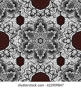 Seamless oriental classic white pattern.