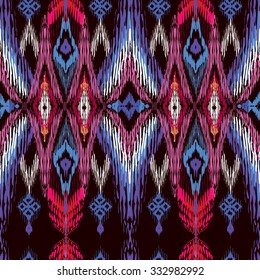 Seamless oriental decor. Ethnic style. Modern variation of the eastern pattern. Used for  decoration of scarf, chief, bandana, tile. Vintage. Boho chic. Gypsy, indian, turkish and african motifs. .