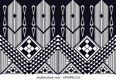 Seamless oriental geometric ethnic pattern for background or wallpaper. Carpet floor curtain design