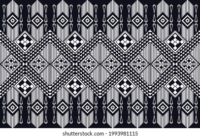 Patrón geométrico étnico oriental sin foco para fondo o fondo. Diseño de cortinas en el suelo de moqueta