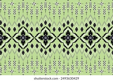 Seamless oriental geometric ethnic pattern for background wallpaper car floor curtain design