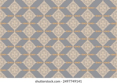 Seamless oriental geometric ethnic pattern for background wallpaper car floor curtain design