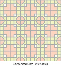 Seamless Oriental Geometric Fret Background Pattern