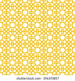 Seamless Oriental Lattice Pattern. Usually Used to Decorate Antique Chinese Windows And Doors.