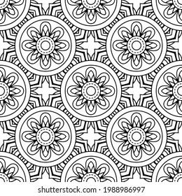 Patrón de Mandala Oriental sin Maravilla. El papel pintado moderno, la tela, 
decoración de casa y proyectos de envoltura.