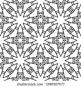 Seamless Oriental Mandala Pattern. Perfect for modern wallpaper, fabric, 
home decor, and wrapping projects.