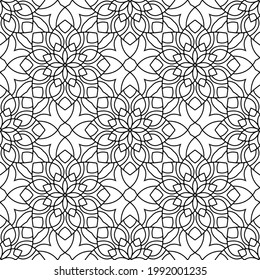Patrón de Mandala Oriental sin Maravilla. El papel pintado moderno, la tela, 
decoración de casa y proyectos de envoltura.