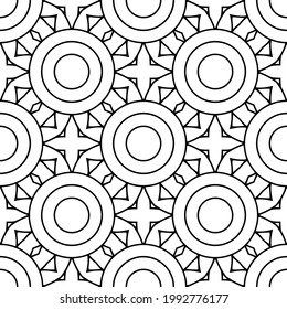 Seamless Oriental Mandala Pattern. Perfect for modern wallpaper, fabric, 
home decor, and wrapping projects.