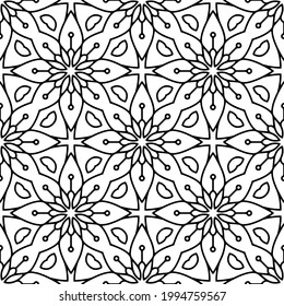 Seamless Oriental Mandala Pattern. Perfect for modern wallpaper, fabric, 
home decor, and wrapping projects.