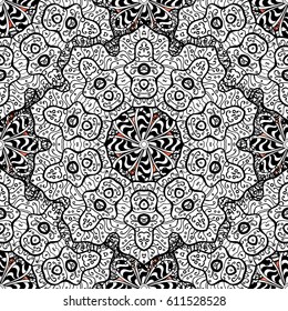 Seamless oriental ornament in the style of baroque. 