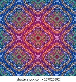 Seamless oriental paisley background