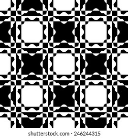 Seamless Oriental Pattern. Abstract Monochrome Background.