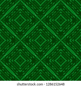 Seamless oriental pattern with decorative patchwork tiles. Freehand drawing. Background for packaging paper, fabric design and fashion, surface design. Based on SELF MADE acrylic art works.