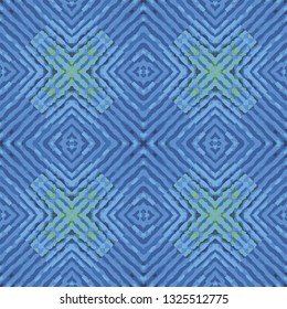 Seamless oriental pattern with decorative patchwork tiles. Freehand drawing. Background for packaging paper, fabric design and fashion, surface design. Based on SELF MADE acrylic art works.