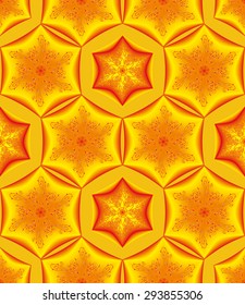 seamless oriental rosette pattern
