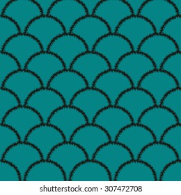 seamless Oriental vintage pattern, made in the style of tribal. Vector illustration