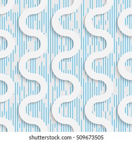 Seamless Origami Pattern. 3d Modern Lattice Background. Decorative Minimalistic Tile Wallpaper. Delicate Wrapping Paper Design