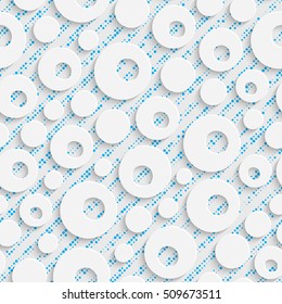 Seamless Origami Pattern. 3d Modern Lattice Background. Decorative Minimalistic Tile Wallpaper. Delicate Wrapping Paper Design