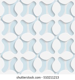 Seamless Origami Pattern. 3d Modern Lattice Background. Decorative Minimalistic Tile Wallpaper. Delicate Wrapping Paper Design
