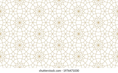 Seamless original pattern in authentic arabian style. Vector illustration