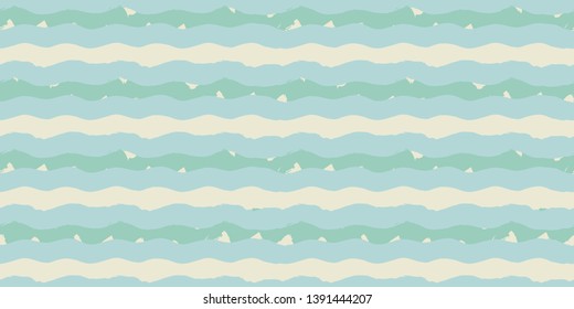 Seamless original pattern. Long color stripe, waves. Vector abstract hand drawing with stripes
