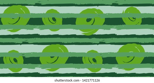 Seamless original pattern. Vector abstract hand drawing with stripes of acrylic paints and brush