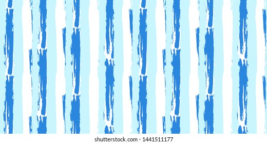 Seamless original pattern. Vector abstract hand drawing with stripes of acrylic paints and brush