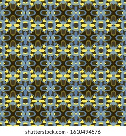 Seamless ornament. Abstract background. Seamless background. Abstract texture. Modern style. Seamless texture. Decoration. Creative background. Duplicate elements. Texture for wallpaper and fabric