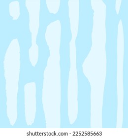 Seamless ornament of big vertical textural strokes in blue colors 