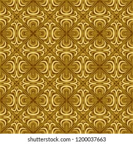 Seamless ornament colors of gold.