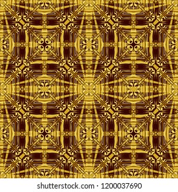 Seamless ornament colors of gold.
