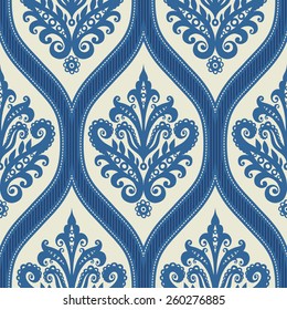 Seamless ornament with decorative elements