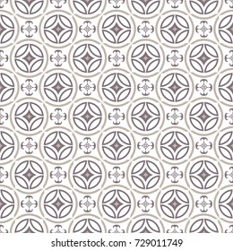 Seamless ornament in east style. Vector color background.