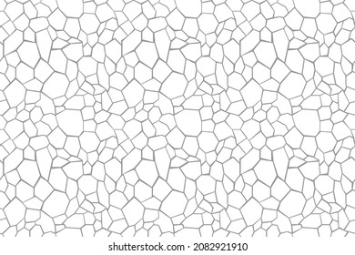 seamless ornament, endless print, white polygons on a gray background, simple and laconic surface design, monochrome solution, modern decoration, panels and mosaic designs.
